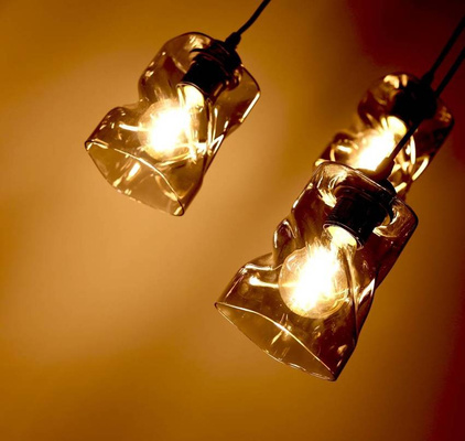 Hanging lamp black/smoke plate 3xE27 Felis 33-00200