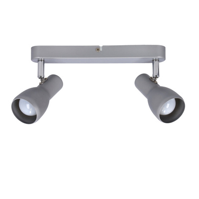 Plafonnier applique argent bande 2x40W Picardo 92-44211