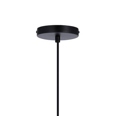 Pendant lamp CORDEL elegant black with graphite globe shade modern lighting for living room and bathroom 1x G9 LED
