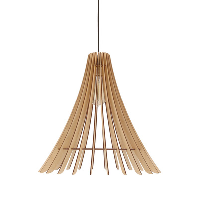 Suspension Eco 1 1x40 e27 Abat-jour en bois