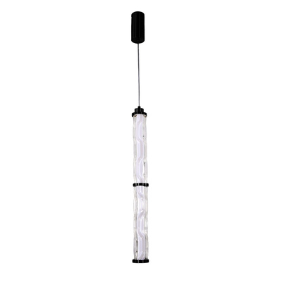 CORTE pendant lamp black matt 18W LED 3000K clear shade
