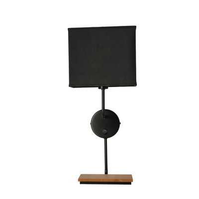 Keto black wall lamp 1x40w e14 Lampshade with switch