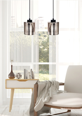 Plafonnier chromé 2xE27 COX 32-53879