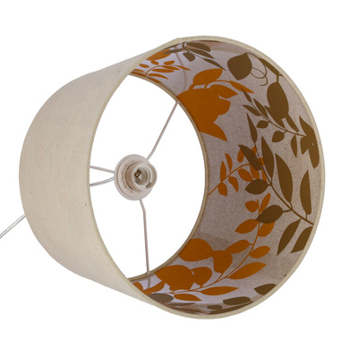 Lampa wisząca z abażurem Mirage klasyczna z tkaninowym abażurem do salonu