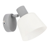 Lampa ścienna kinkiet GINKO szary 1x40W E14 nowoczesna elegancja do sypialni salonu przedpokoju oświetlenie