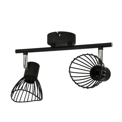 Lampa ścienna listwa 2xE14 39cm czarny FLY 92-61898