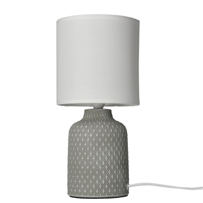 Lampe de table de chevet en céramique grise Iner Candellux 41-79886