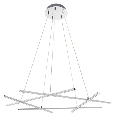 Lampa wisząca Led ANDROS 5-punktowa – geometryczny nowoczesny żyrandol LED 4000K