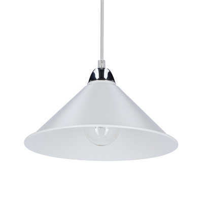 Avola hanging lamp chrome e27 with white shade 31-20710
