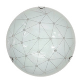 Plafoniera de perete rotund alb din sticla 60W Rock Candellux 13-82176