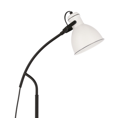 Lampă de podea reglabilă în diagonală alb-negru Zumba Candellux 51-72108