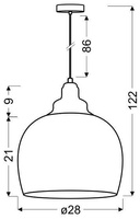 HÄNGENDE DECKENLEUCHTE CANDELLUX OUTLET 31-61393 Valge