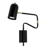 Black adjustable wall lamp 1xGU10 Hosti 21-75451