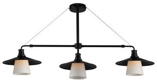 Hängende Deckenleuchte schwarz matt 3x60W Loft Candellux 33-43115