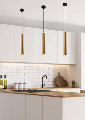 Hängelampe Holzrahmen 25W GU10 40cm Tubo 31-78599