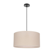 SHANTI pendant lamp black 1x40W E27 beige lampshade 31 38685