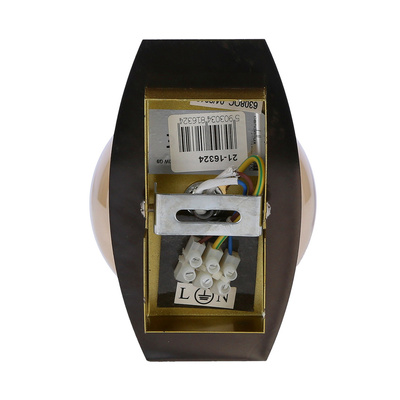 Aplică Llamp patinata 1x40w g9 cu abajur chihlimbar