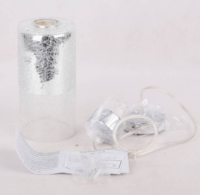 Hängende Deckenleuchte mit silbernem Glasschirm E27 Libano Candellux 31-51646