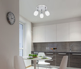 LED ceiling lamp SMD 3x6W 34cm RICO 98-67692 CHROME