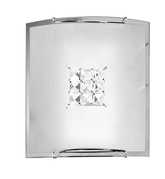 Plafoniera Candellux 10-74648 Plafoniera Cristal 1X40W E27 alb 2150/1 patrat