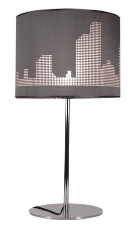 Lampe de table Manhattan gris/chrome 41-55029
