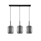 Jonera hanging lamp black 3x40 E27 smoked shade 33-08435