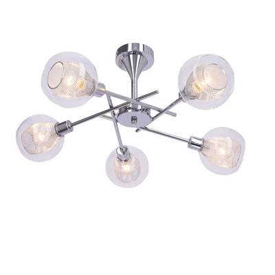 Plafonnier suspendu lustre chromé Ozzo Candellux 35-72252