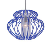 Lampe suspendue bleu 52cm Imperia 31-36561