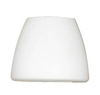Weißer Glasschirm G9 Togo 71-76901