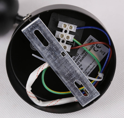 Aplică neagră cu abajur din sticlă chihlimbar Felis 21-00163