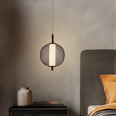 Pendant wire lamp PUMA with spherical shade 20 cm designer living room LED lamp 3000K