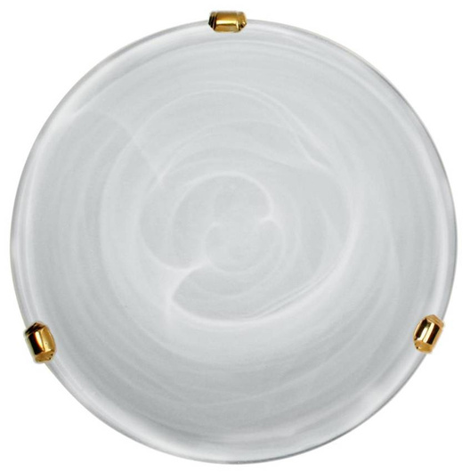 Abat-jour rond en verre blanc pour plafond Duna 63-19854
