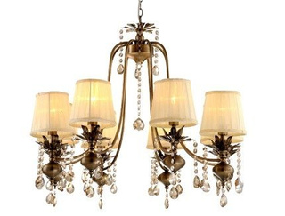 Chandelier with crystals 8xE14 74cm Adonis 38-13873