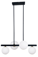 Plafonnier suspendu noir et blanc 4x28W Kama 34-01214