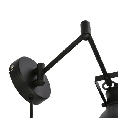 Black adjustable wall lamp 1xE27 Espera 21-85238
