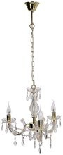 Lustre en cristal doré 3xE14 Maria Teresa 33-94639