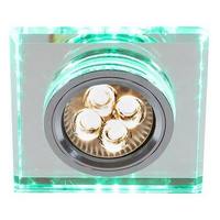 Plafoniera cu ochi cu LED verde pătrat GU10 SS-22 2235233