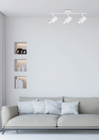White wall/ceiling lamp spot 3xGU10 Colly 93-01689