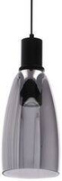 Udin big lampa wisząca czarny 1x15W GU10 klosz szary