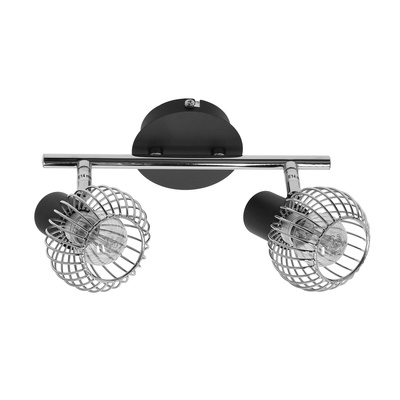Aplica candellux oslo 92-61843 e14 negru/crom