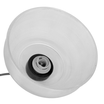 Lampa suspendata 27cm sticla/cablu negru Liverpool Ledea 50101286