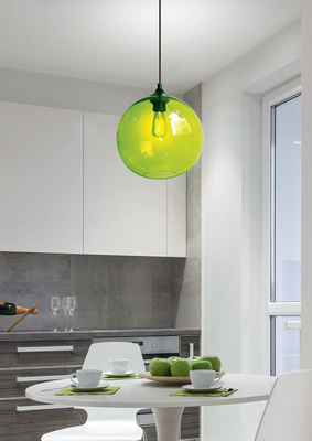 Plafoniera bile de sticla verde Edison Candellux 31-29546-Z