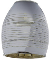 Abat-jour E14 en verre miroir peint pour lampes Milton 71-64202