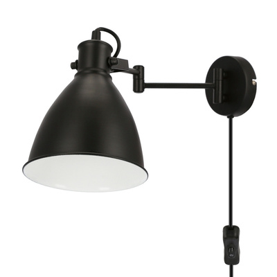 Aplic negru reglabil 1xE27 Espera 21-85238