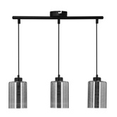 Plafoniera suspendata sticla cromata 3x60W Cox Candellux 33-53886