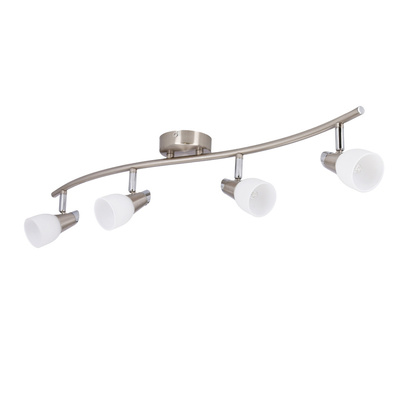 Applique bande 4X40W G9 nickel mat/chrome blanc SELIA 94-70005
