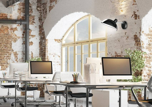 Wall lamp sconce 1X40W E14 black DURIO 21-53589