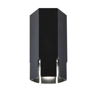 Lampa sufitowa tuba Tuba czarna natynkowa GU10 metalowa