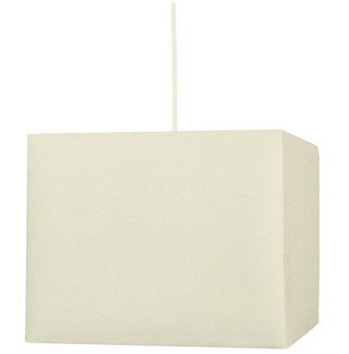 Lampa wisząca z abażurem Basic kremowa kwadratowa do salonu