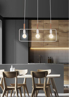 Hängelampe weiß höhenverstellbar 3x60W E27 Rahmen 33-73532